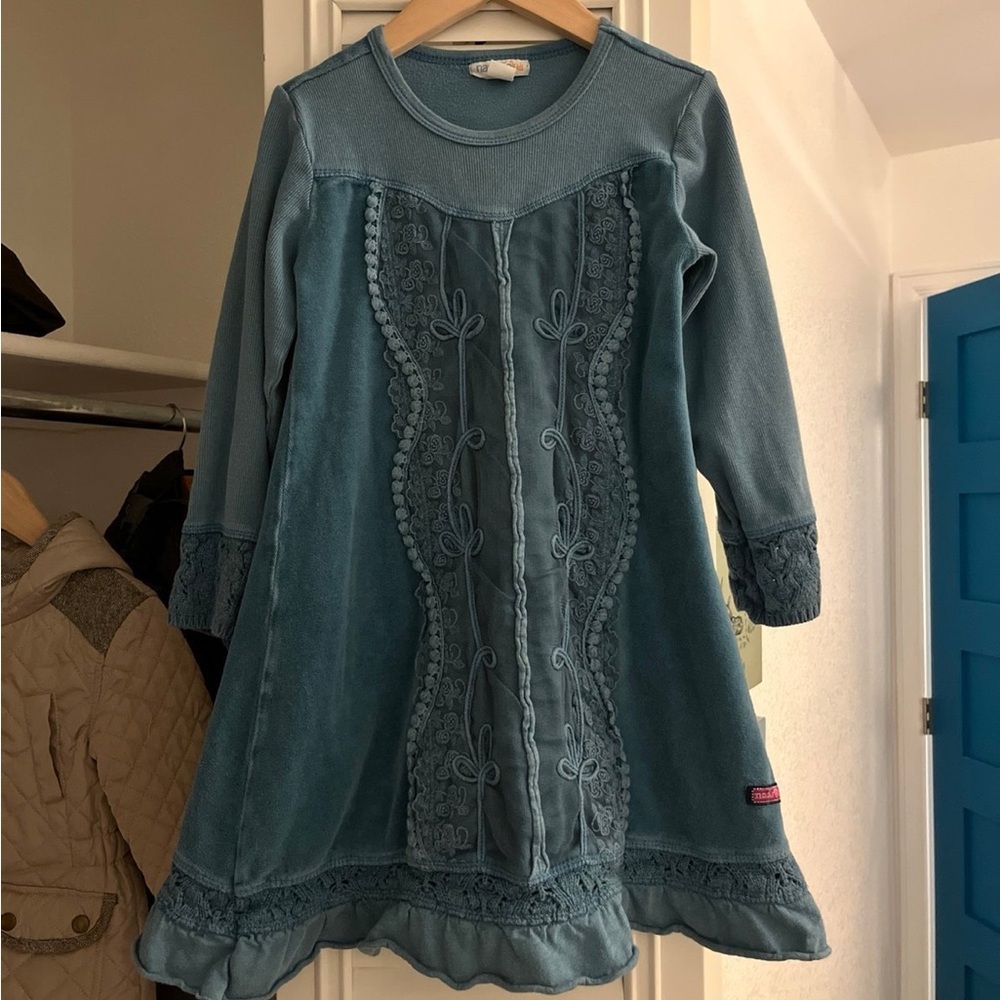 Naartjie Kids Dress 💙 Boho Embroidered Tunic Dress